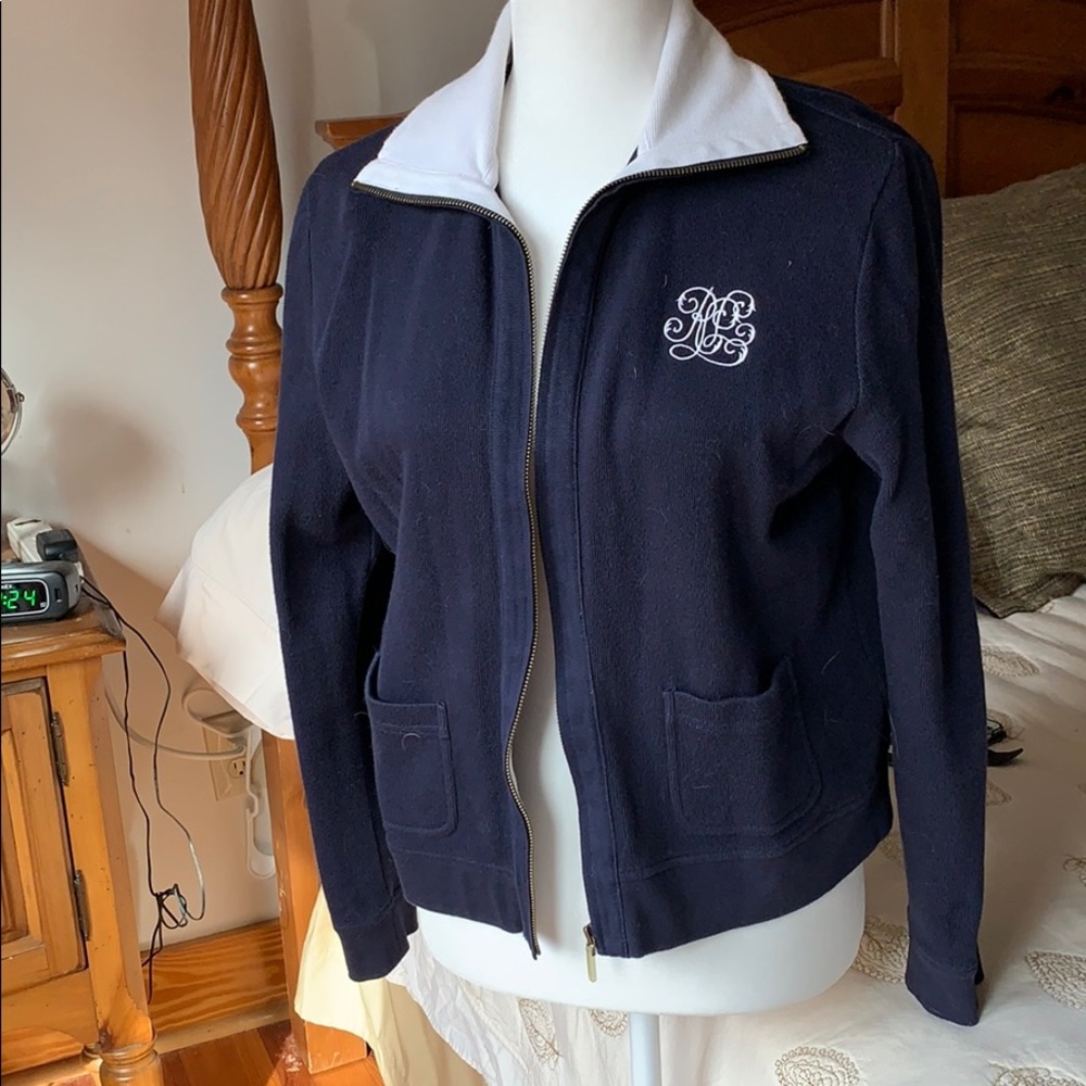Vintage Lauren Ralph Lauren Navy Zip Jacket size M